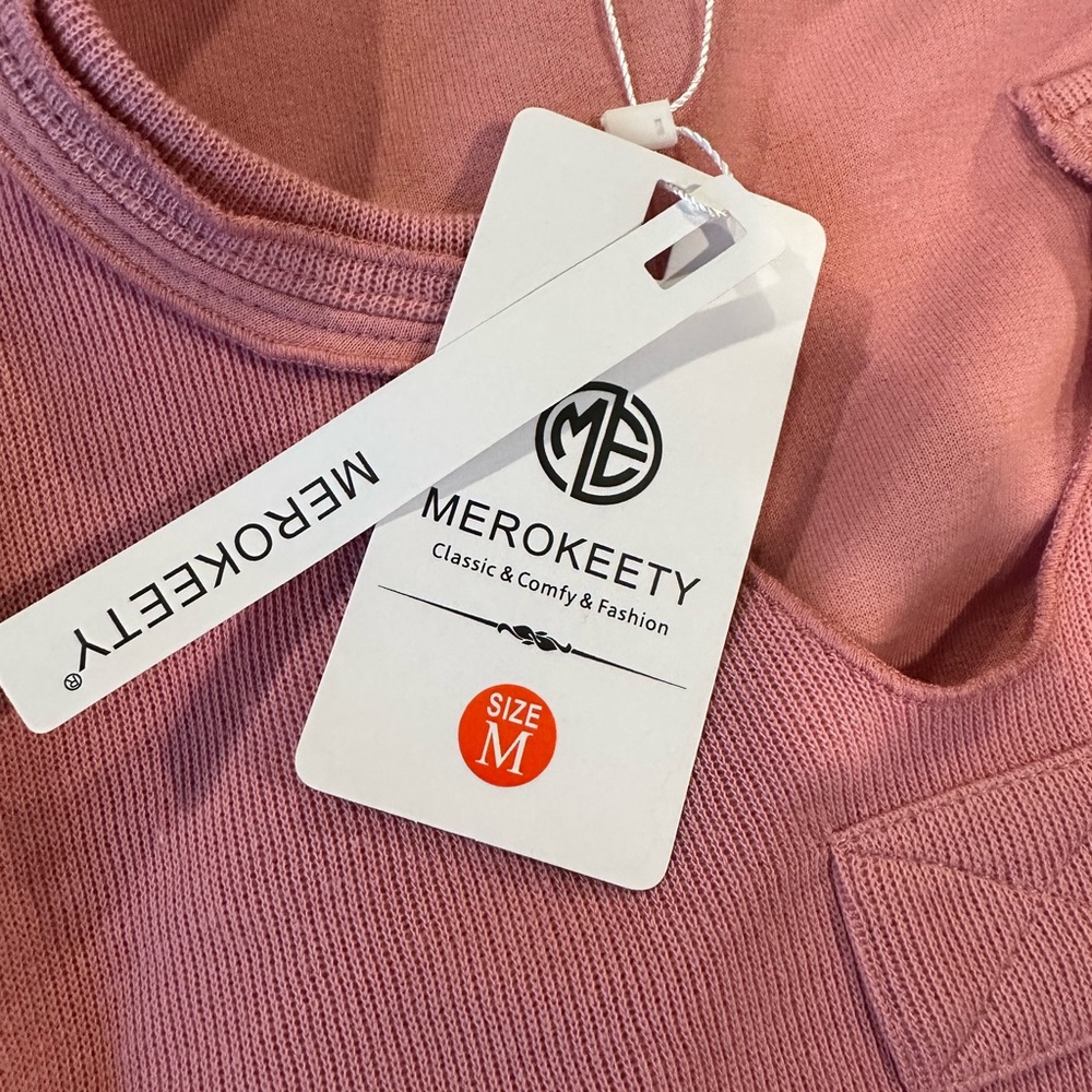 Peach merokeety short sleeve lounge wear set - Picture 2 of 5